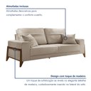 Ver imagem 5 de Sofá 4 lugares 220cm com Almofadas Milão