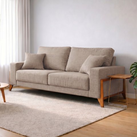 Sofá 4 Lugares 240cm com Almofadas Milão