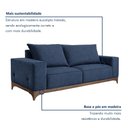 Ver imagem 5 de Sofá 4 Lugares 240cm Base Madeira Maciça Amsterdã