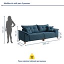 Ver imagem 3 de Sofá 4 Lugares 230cm com Almofadas Zurique