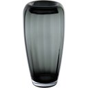 Ver imagem 1 de Vaso Decorativo de Vidro Fumê 25x13x13cm Enfeite Sala Mesa Estante Aparador