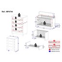 Ver imagem 4 de Berço 3 em 1 para Colchão 130x60cm com Cômoda 4 Gavetas Sol Multimóveis Mp4744 Branco