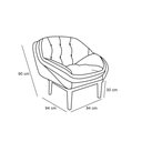 Ver imagem 5 de Poltrona Decorativa Confort Veludo PRETO SKY MOBILE