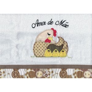 Pano de Prato Patchwork Mãe - Auto Estima