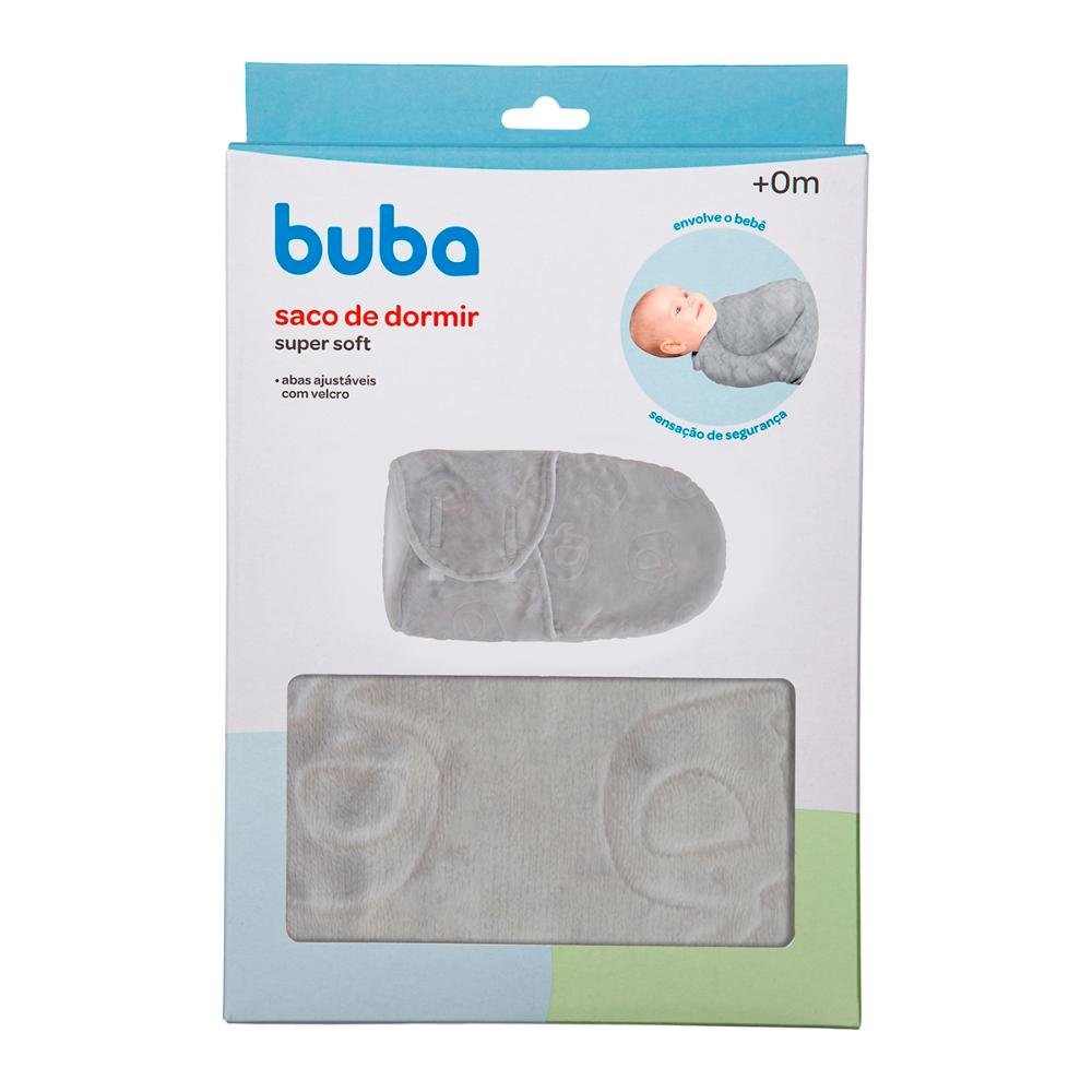 Saco De Dormir Para Bebê Baby Super Soft Buba Elefantinhos Cinza - 4