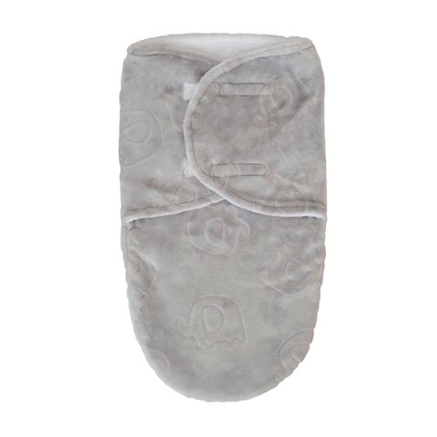 Saco De Dormir Para Bebê Baby Super Soft Buba Elefantinhos Cinza