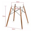 Ver imagem 2 de Pe Palito Base Eiffel C. Eames para Mesa Tampo de até 110cm