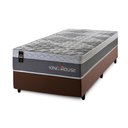 Ver imagem 2 de Conjunto Cama Box c/ Molas Ensacadas Sheffield Cinza Solteiro 96x203x65