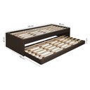 Ver imagem 4 de Bicama de Solteiro em Madeira Bari Revestida Tecido Pavia Marrom - Php