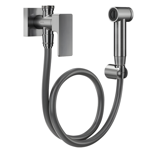 Ducha Higiênica com Registro e Derivação 1/2" Docol Edge - Grafite Escovado