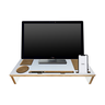 Mesa Base Suporte para Monitor Notebook Altura Perfeita 9 Cm Branco - 2