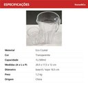 Ver mais imagens de Jogo 7 Peças Jogo de Refresco de Cristal 1L/300ml Transparente 20.5x17.5x12.0cm