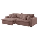 Ver imagem 2 de Sofá Zen Veludo 02 Módulos 100 Cm B15 Meu Sofá Online B276 Veludo Rosa