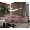 Ver imagem 1 de Sofá Zen Veludo 02 Módulos 100 Cm B15 Meu Sofá Online B276 Veludo Rosa