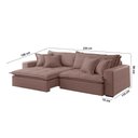 Ver imagem 3 de Sofá Zen Veludo 02 Módulos 100 Cm B15 Meu Sofá Online B276 Veludo Rosa