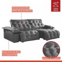 Ver imagem 4 de Sofá Retrátil e Reclinável 230cm Istambul