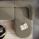 Ver imagem 6 de Sofá Modular Sala de Estar Decoração Luxo 265cm Lado Esquerdo Suede Celinne Luxuoso Yescasa