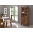Ver imagem 5 de Cristaleira de Madeira Maciça 4 Portas - Amêndoa - Verniz Amêndoa