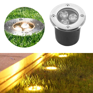 Balizador Led SMD Blindado 3W Bivolt Spot De Embutir Em Piso Chão Gramado Escada Jardim Luz Branco Q