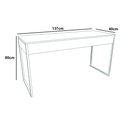 Ver imagem 3 de Aparador Industrial Califórnia 137x40 Ferro Preto Tampo Branco