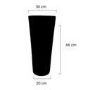 Ver imagem 3 de Vaso de Fibra Vidro Cachepot 66x30cm Verde Oliva