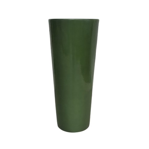 Vaso de Fibra Vidro Cachepot 66x30cm Verde Oliva