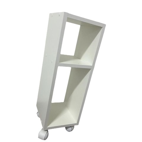 Mesa de Cabeceira Branco Mesinha de Apoio com Rodas 50x25x20