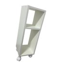 Ver imagem 1 de Mesa de Cabeceira Branco Mesinha de Apoio com Rodas 50x25x20