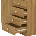 Ver imagem 7 de Cômoda para Quarto com Espelho 2 Portas 4 Gavetas 120cm Tulsa V01 Nature - Lyam Decor