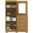 Ver imagem 6 de Cômoda para Quarto com Espelho 2 Portas 4 Gavetas 120cm Tulsa V01 Nature - Lyam Decor
