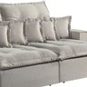 Sofá Retrátil e Reclinável 230cm com 6 Almofadas Dubai  - 4