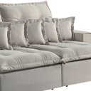 Ver imagem 4 de Sofá Retrátil e Reclinável 230cm com 6 Almofadas Dubai