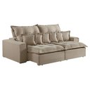 Ver imagem 2 de Sofá Retrátil e Reclinável 230cm com 6 Almofadas Dubai