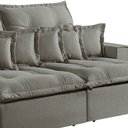 Ver imagem 4 de Sofá Retrátil e Reclinável 230cm com 6 Almofadas Dubai