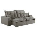 Ver imagem 2 de Sofá Retrátil e Reclinável 230cm com 6 Almofadas Dubai