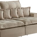 Ver imagem 4 de Sofá Retrátil e Reclinável 250cm com Almofadas Dubai 