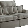 Sofá Retrátil e Reclinável 250cm com 6 Almofadas Dubai   - 4