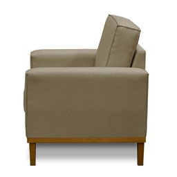 Kit Sofá 2 Lugares 1,80m e Poltrona Living Lavinia Linho Bege Adonai Estofados - 7 Kit Sofá 2 Lugares 1,80m e Poltrona Living Lavinia Linho Bege Adonai Estofados - 7