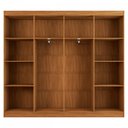 Ver imagem 7 de Closet Casal em L Ele e Ela 4 Metros 16 Prateleiras 4 Cabideiros Cinamomo Fosco - Panorama Móveis