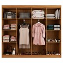 Ver mais imagens de Closet Casal em L Ele e Ela 4 Metros 16 Prateleiras 4 Cabideiros Cinamomo Fosco - Panorama Móveis