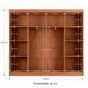 Ver imagem 6 de Closet Casal em L Ele e Ela 4 Metros 16 Prateleiras 4 Cabideiros Cinamomo Fosco - Panorama Móveis