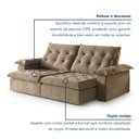 Ver imagem 7 de Sofá Modulado Retrátil e Reclinável 290cm Genebra