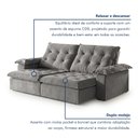 Ver mais imagens de Sofá Modulado Retrátil e Reclinável 290cm Genebra