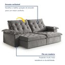 Ver imagem 4 de Sofá Modulado Retrátil e Reclinável 290cm Genebra