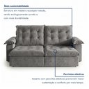 Ver imagem 7 de Sofá Modulado Retrátil e Reclinável 290cm Genebra