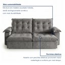 Ver imagem 7 de Sofá Modulado Retrátil e Reclinável 290cm Genebra Cinza Claro