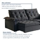 Ver imagem 5 de Sofá Modulado Retrátil e Reclinável 290cm Genebra