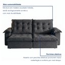 Ver imagem 7 de Sofá Modulado Retrátil e Reclinável 290cm Genebra Cinza Escuro