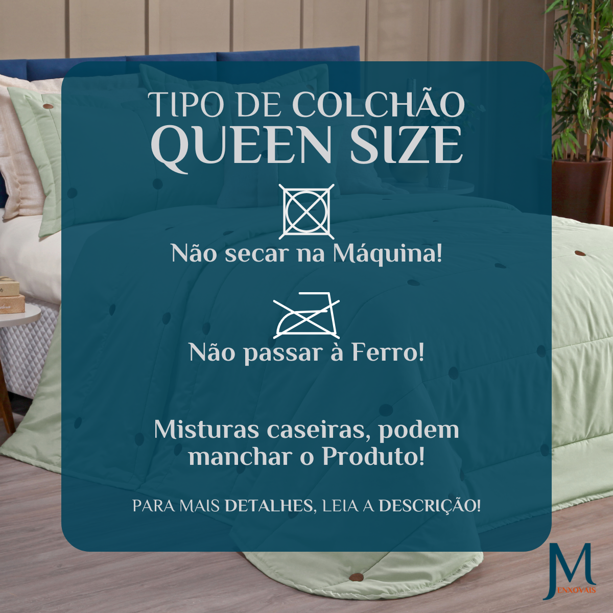 Colcha Queen Size Brianna 200 Fios Bordado Super Luxuoso Botao:verde - 7