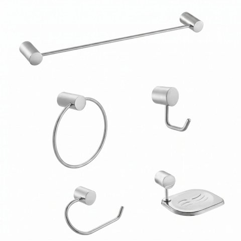 Kit de Acessório para Banheiro Atria 25838 Meber - Cromado